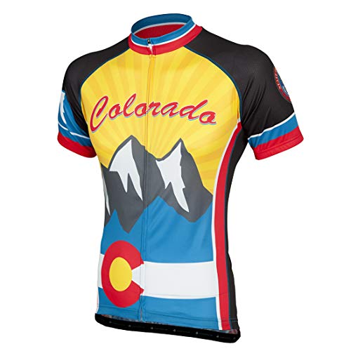 Peak 1 Sports Colorado Men’s Cycling Jersey 2XL – Men’s Yellow