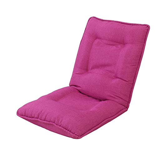zenggp Lounge Sofa Bed Folding Adjustable Foldable Backrest Comfortable Lazy Sofa Home Office Futon Mattress Lunch Break Seat,Rosered-525260cm