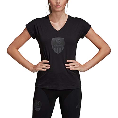 adidas Women’s USA Volleyball Tee s Black/Carbon/White X-Small
