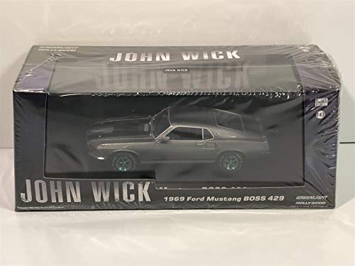 Greenlight 86540 1: 43 John Wick (2014) – 1969 Ford Mustang Boss 429 Die-cast Vehicle, Multicolor