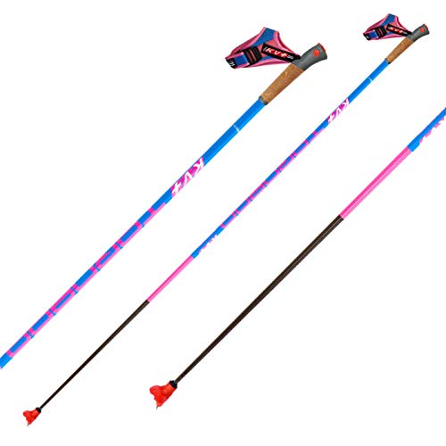 KV+ Tornado Pink Clip Cross-Country Ski Poles (140)