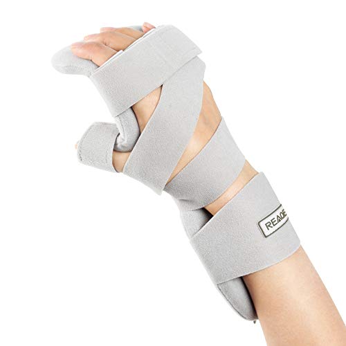 REAQER Stroke Resting Hand Splint Night Immobilizer Muscle Atrophy Rehabilitation In The Hands, Wrists And Fingers (Right)