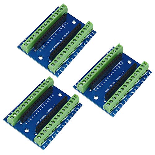 WYPH Nano Terminal Adapter Shield Expansion Board for Arduino Nano AVR Module (Terminal Adapter 3pcs)
