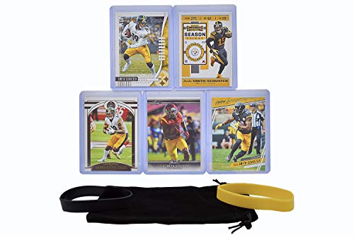 Juju Smith-Schuster Football Cards (5) Assorted Bundle – Pittsburgh Steelers Trading Card Gift Set