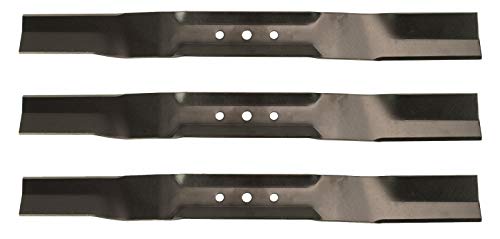 USA Mower Blades (3 TB22BP Medium Lift for Toro 104869703 108976402P Length 21-11/16 in. Width 2-1/4 in. Thickness .150 in. Center Hole 7/16 in. 22 in. Deck