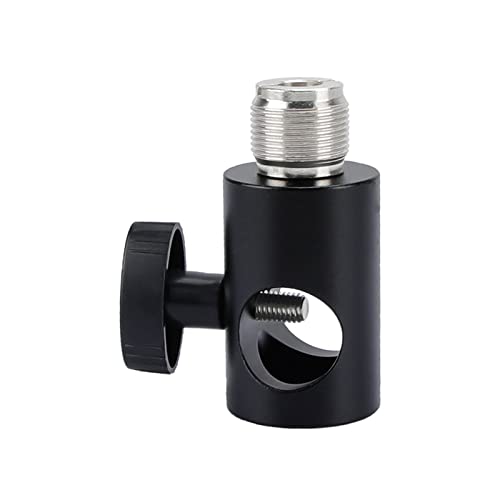 CAMVATE Light Pole Connector With 5/8″-27 Male Screw for Microphone Stand – 1939