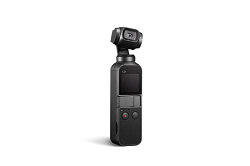 DJI Osmo Pocket – Handheld 3-Axis Gimbal Stabilizer with integrated Camera 12 MP 1/2.3” CMOS 4K60 Video, for YouTube, TikTok, Video Vlog, Streamlabs, Attachable to Smartphone, Android, iPhone, Black
