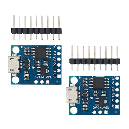 Ximimark 2Pcs Digispark Kickstarter Mini ATTINY85 USB Development Board Module for Arduino IDE 1.00