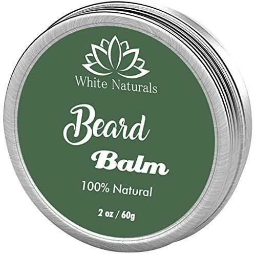 Organic Beard Balm, Styles, Strengthens & Softens Beards & Mustaches – Leave in Conditioner with Natural Argan Oil, Shea Butter, Vitamins and Wax Boost for Ultimate Shine