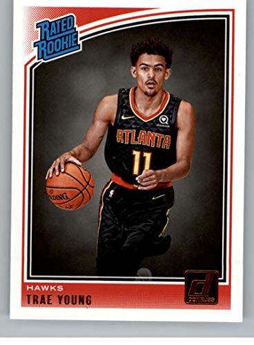 2018-19 Donruss #198 Trae Young Rated Rookie RC Rookie Atlanta Hawks NBA Basketball Trading Card