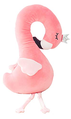 123Arts Multi Flamingo Soft Plush U-Shaped Throw Pillow Hand Warmer Plush Toy Doll