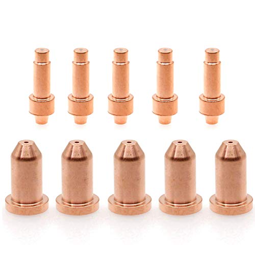 10 Pieces Plasma Cutting XT40 Torch Consumables Electrode 249926 Nozzle 40A 249928 Tip for Miller