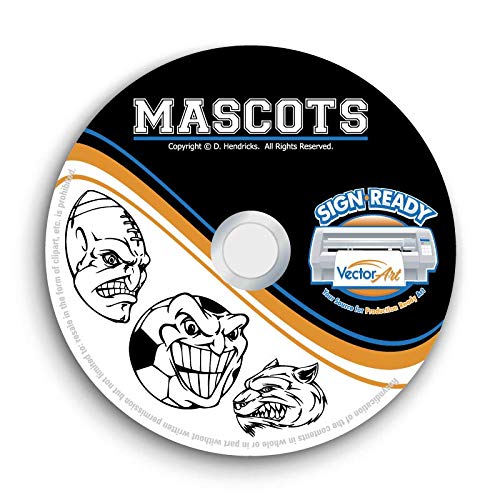 Sports Mascots Clipart-Vector Clip Art-Vinyl Cutter Plotter Images-T-Shirt Graphics CD