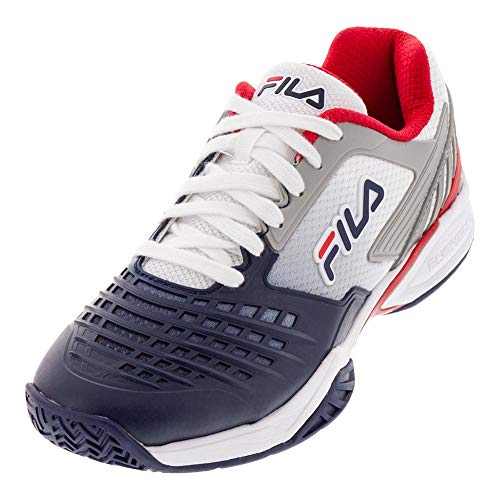 FILA Men’s AXILUS 2 Energized Sneaker, White Navy RED, 8