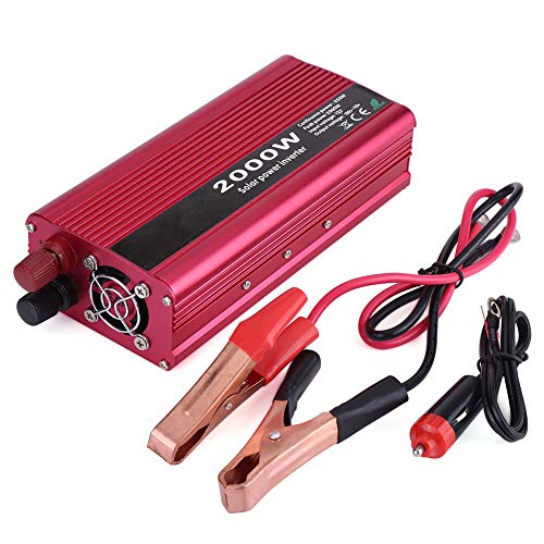 Cocoarm Power Inverter,2000W DC 12V to 110V AC Car Power Inverter Converter with 3.1A Dual USB Car Adapter
