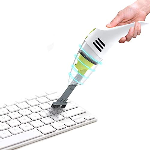 MECO Keyboard Cleaner, Rechargeable Mini Vacuum Wet Dry Cordless Desk Vacuum Cleaner for Laptop Piano Computer Car
