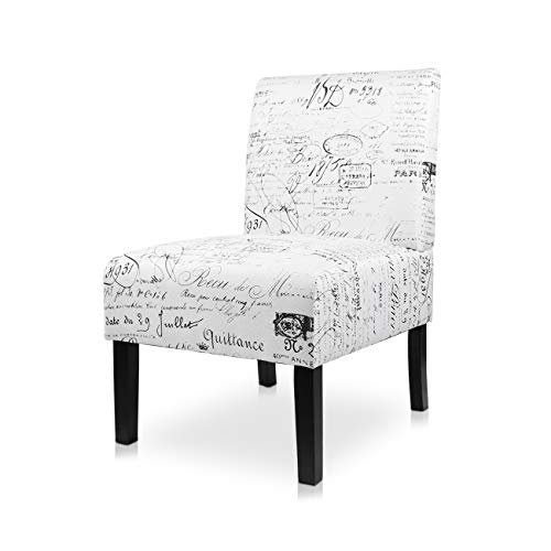 AODAILIHB Armless Accent Chair Modern Fabric Printing Leisure Chair Single Sofa Deco Living Room Bedroom Office Armless Chair