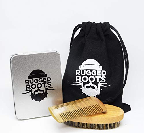 Boar Bristle Beard Brush – 100% Sandalwood Beard Comb, Unique Gifts for Men
