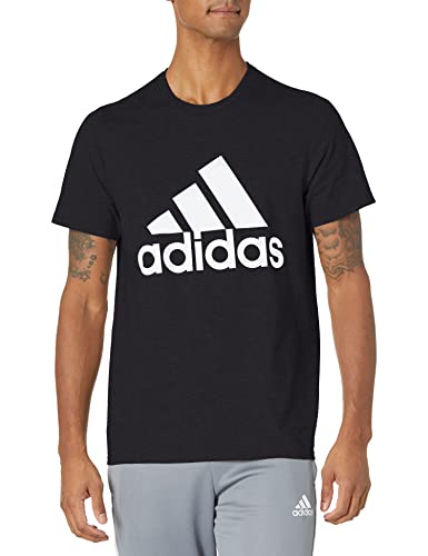 adidas Men’s Badge of Sport Tee, Black/White, XX-Large