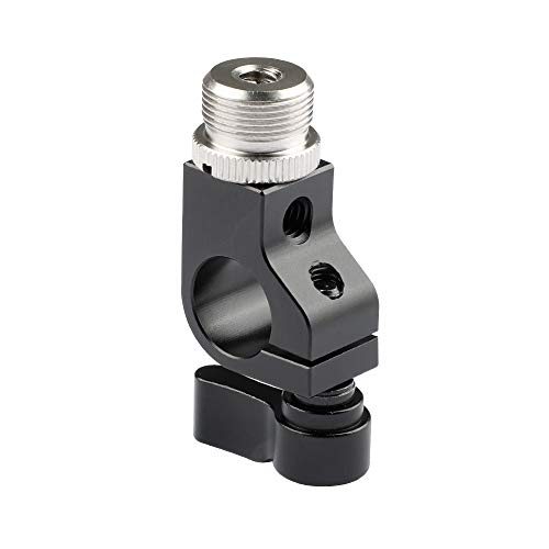 CAMVATE 15mm Rod Clamp With 5/8″-27 Screw Connectors For Microphone – 1938