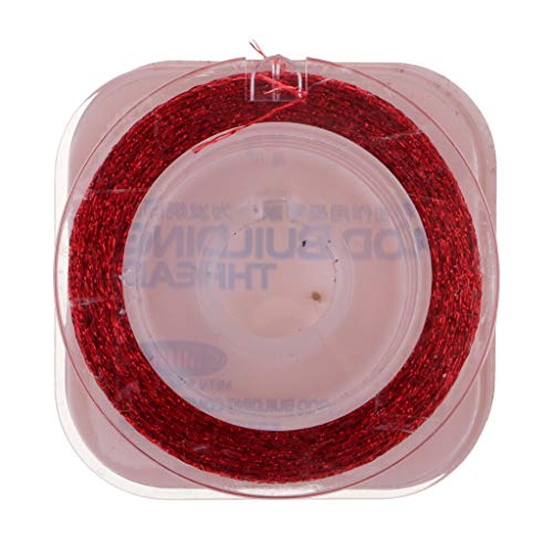 Baosity B Durable Nylon Whipping Wrapping Thread for Fishing Rod Guides 50m/55yds, Red