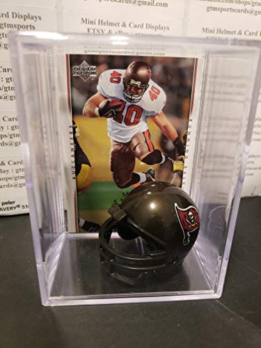 Mike Alstott Tampa Bay Buccaneers Mini Helmet Card Display Case Collectible Auto Shadowbox Autograph
