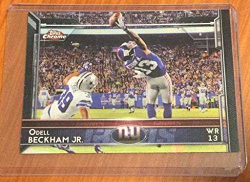 2015 Topps Chrome #18 Odell Beckham Jr. The One-Handed Catch Football Card LSU New York Giants