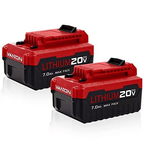 VANON 7.0Ah 20V PCC685L Batteries Replacement for Porter Cable 20V Battery Lithium PCC685LP PCC682L PCC680L PCC680LP 20Volts Batteries,Compatible with Porter Cable 20V Tools 2Packs
