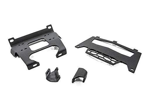 SuperATV Winch Mounting Plate for 2016-2020 Polaris RZR S 1000 | 2019-2020 Polaris RZR S4 1000 | Compatible with Many OEM and Aftermarket Winches | No Drilling Required!