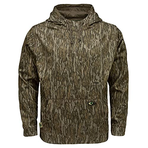 Mossy Oak Men’s Standard Camo Hunting Hoodie Performance Fleece, Bottomland, X-Large