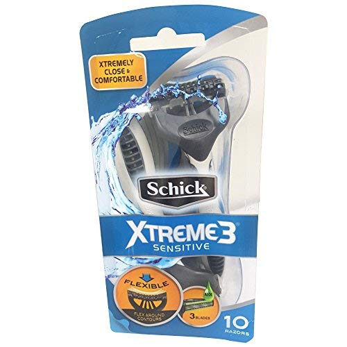 Schick XTREME3 Sensitive Disposable Razor 10-CT