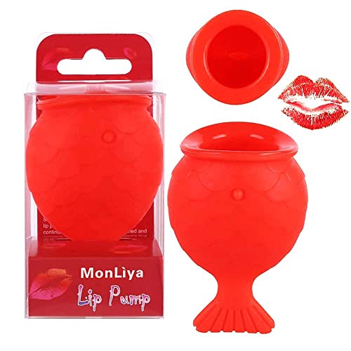 MonLiya Lips Enhancer Plumper Device Lips Silicone Fish Shape Natural Pout Mouth Tool Sexy Lip Mouth