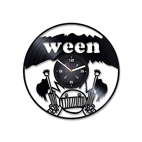 Ween Vinyl Record Wall Clock. Decor for Bedroom, Living Room, Kids Room. Gift for Him or Her. Christmas, Birthday, Holiday, Housewarming Present.