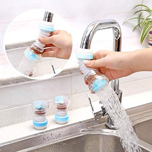 Fansinoo Splash-Proof Faucet Shower, Faucet Sprayer Faucet Nozzle Filter Aerator Diffuser Water-Saving Device for Kitchen Bathroom, 360 Degree Rotation,2 Packs
