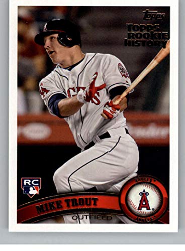 2018 Topps Archives Rookie History Mike Trout Los Angeles Angels MLB Baseball Trading Card