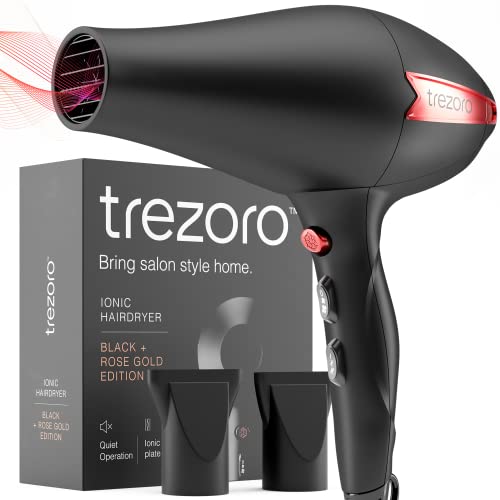 𝗪𝗜𝗡𝗡𝗘𝗥 𝟬𝟲/𝟮𝟮* 𝟮𝟮𝟬𝟬𝗪 Ionic Salon Hair Dryer – Professional Blow Dryer – Lightweight Travel Hairdryer for Normal & Curly Hair Includes Volume Styling Nozzle