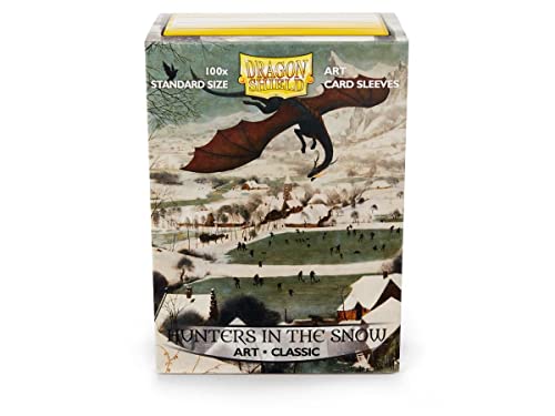 Arcane Tinman Dragon Shield: Limited Edition Art: Hunters in The Snow – Box of 100 Sleeves, Standard AT-12015, Art: Hunters in The Snow
