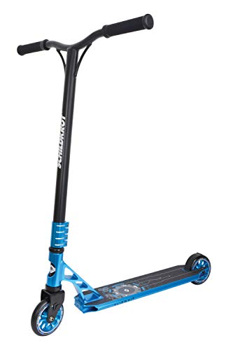 Schildkröt Stunt Scooter Flipwhip, Design: Electric Blue, Premium Stunt Scooter with HIC Compression and Aluminum Rim, 110 mm PU Wheels,, for All Tricks and Stunts, 510401