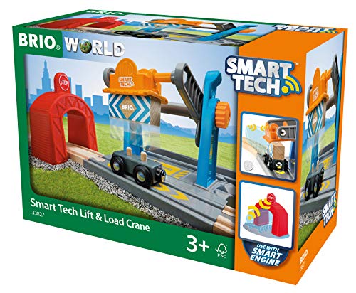 BRIO 33827 World-Smart Tech Railway-Harbor Crane,Multi