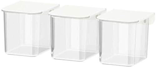 IKEA Skadis Container with Lid White / 3 Pack 803.359.09