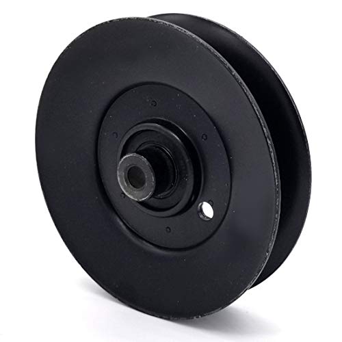 Phoenix Mfg. 5 Inch Dia 3/8 Inch Bore Steel V-Groove Idler Pulley Replacement for Exmark Toro 94-2447