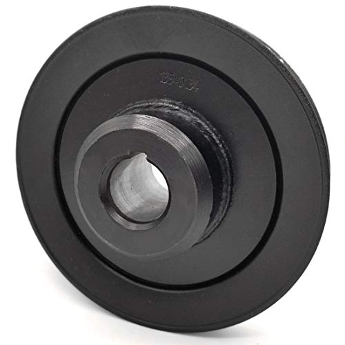Phoenix Mfg. 5-1/4 Inch Dia 1 Inch Bore Steel V-Groove Drive Pulley Replacement for Exmark 135-0134 Toro 135-0134