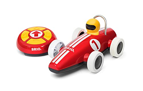 Brio 30388 R/C Race Car | Battery Operated Toy Remote Control Race Car for Toddlers Age 2 and Up