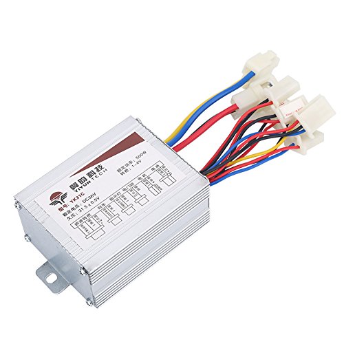 Dilwe Motor Speed Controller, Aluminium Alloy 36V 500W Brushed Motor Controller for Go Kart Bicycle E Bike Tricycle Moped