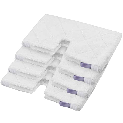MXZONE Replacement Microfiber Steam Mop pad Cleaning Pads for Shark Steam Pocket Mop S3500 Series S3550 S3501 S3601 S3601D S3901 S3801 S3801CO(White) (S3501-White)