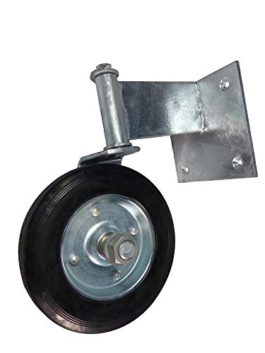 Swivel Wheel for Swinging Wood Gate. Galvanized Steel Guards Against Rusting. Product is Easy to Install