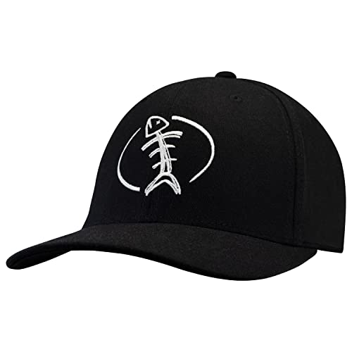 Speared Spearfishing Hat Fishbone Fitted Flexfit Cap – Black – S/M