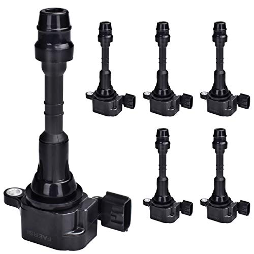 Ignition Coil Pack of 6 Replacement for V6 3.5L 4.0L — Nissan Altima Frontier Maxima Murano NV1500 NV2500 Pathfinder Quest Xterra, Infiniti I35 QX4, Suzuki Equator, Replace# UF349, C1406, UF-349