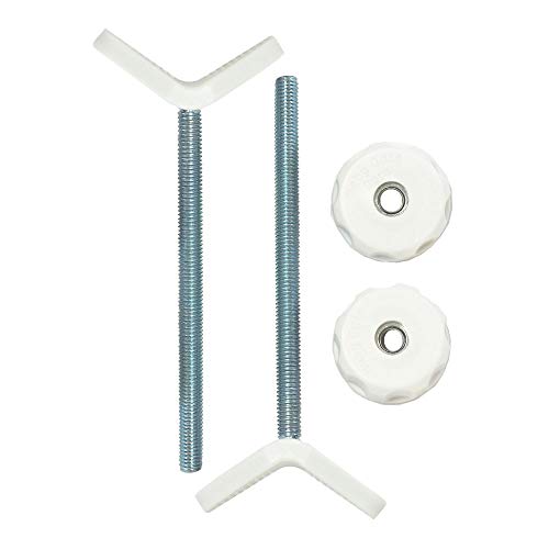 Baby Gate Guru Extra Long M8 (8mm) Stair Banister Adapter Y-Spindle Rods 2 Pack for Pressure Mounted Baby and Pet Safety Gates (8mm, White)