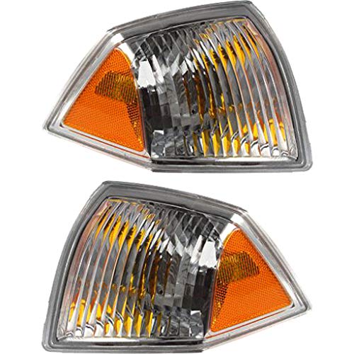 For 2007 08 09 2010 Jeep Compass Pair Driver and Passenger Side Turn Signal/Side Marker Light DOT Certified Lens and Housing Only CH2520144 CH2521144 – Replaces 68000683AA 68000682AA